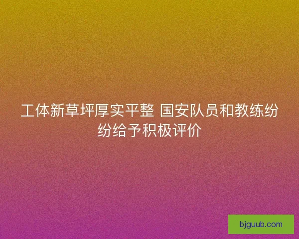 工体新草坪厚实平整 国安队员和教练纷纷给予积极评价